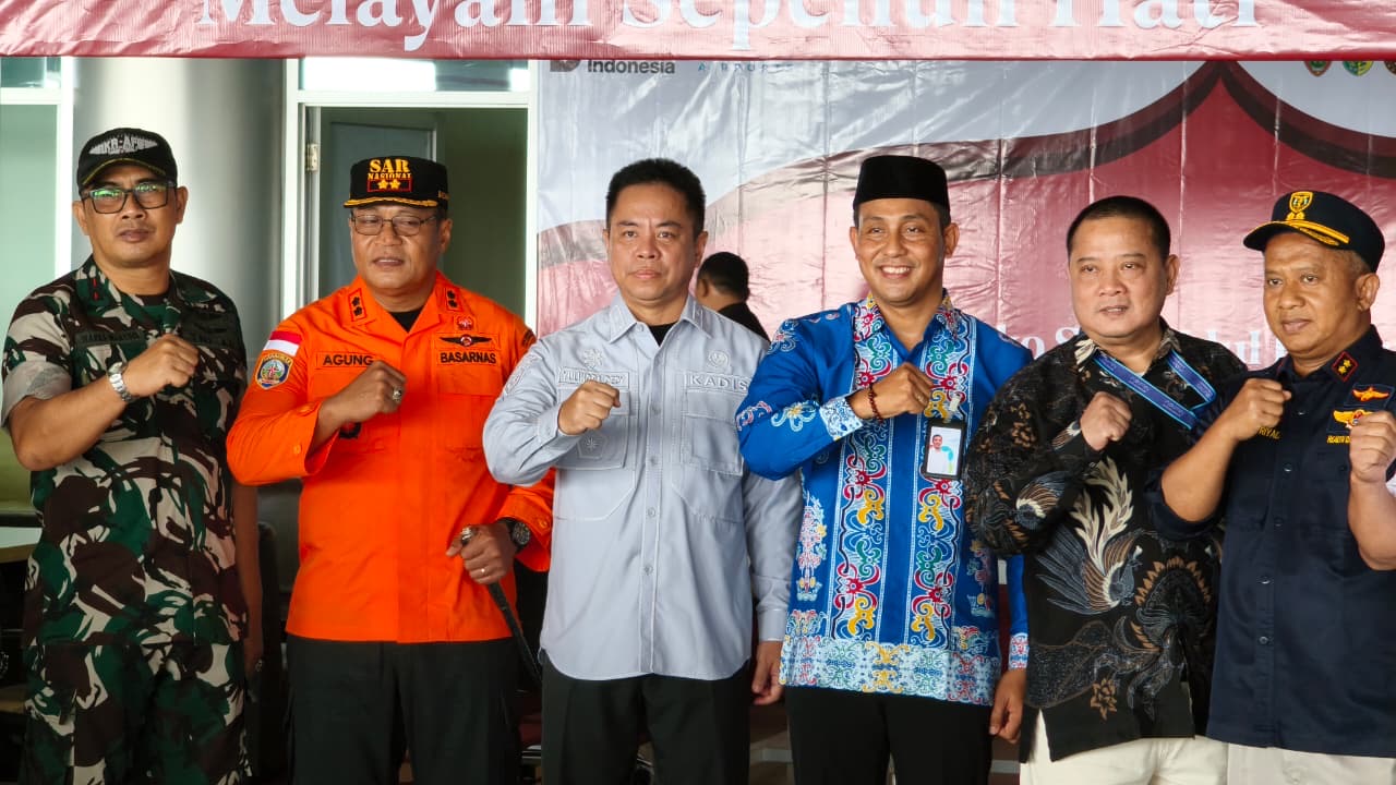 Dishub Kalteng Hadiri Apel Posko Angkutan Lebaran di Bandara Tjilik Riwut