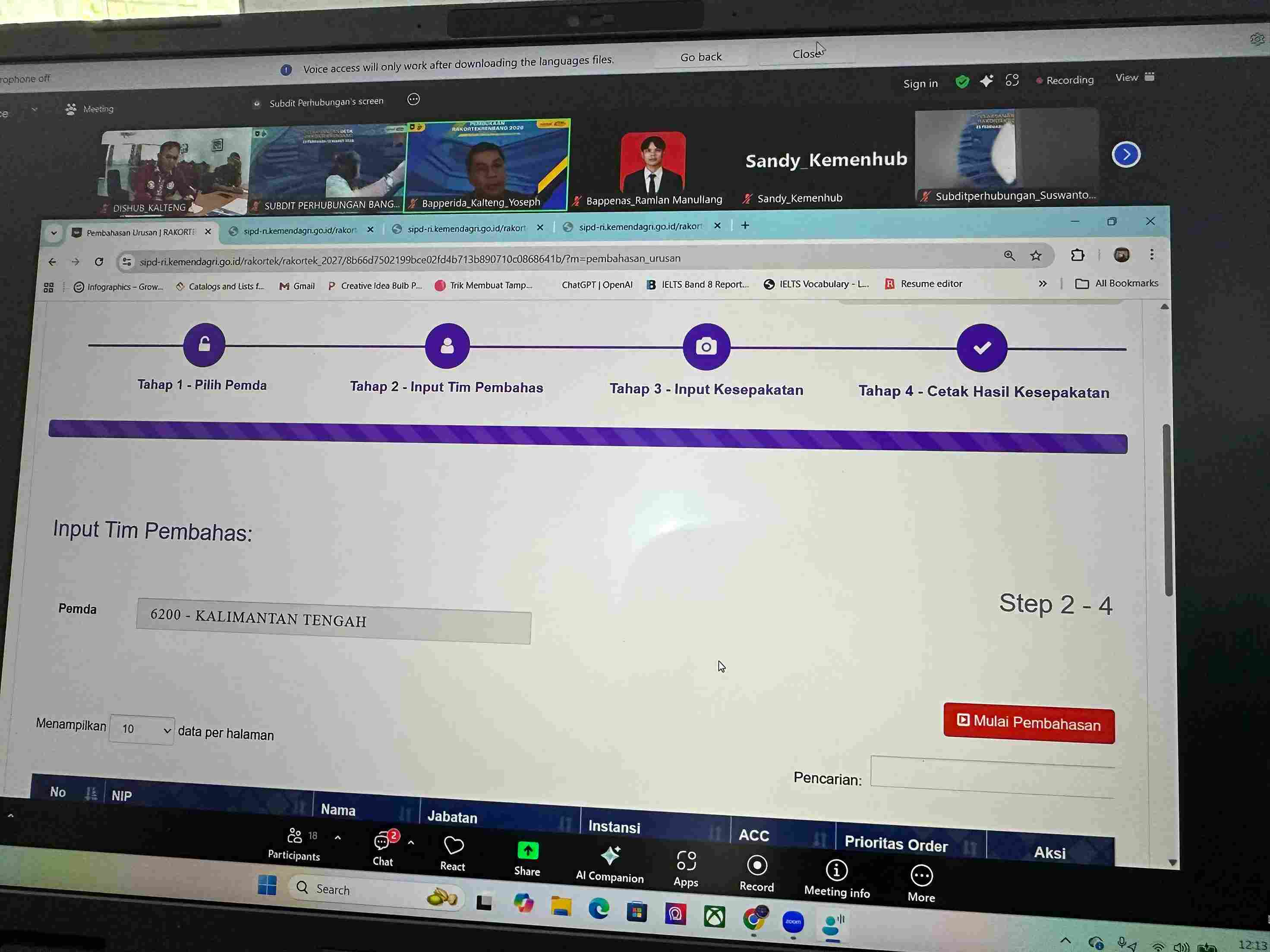 Dishub Kalteng Ikuti Rakorteknas Perhubungan, Perkuat Sinkronisasi Program Transportasi Pusat dan Daerah 2