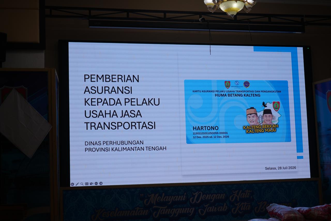 Dishub Kalteng Fasilitasi Asuransi Keselamatan bagi 2.000 Pelaku Usaha Jasa Transportasi 3