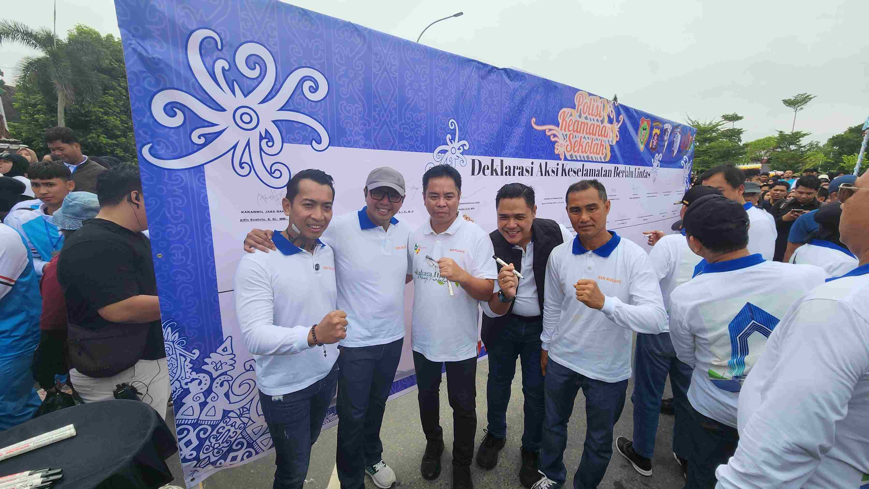 Kadishub Kalteng Dampingi Gubernur pada Puncak Operasi Keselamatan dan Kegiatan PKS di Bundaran Besar Palangka Raya