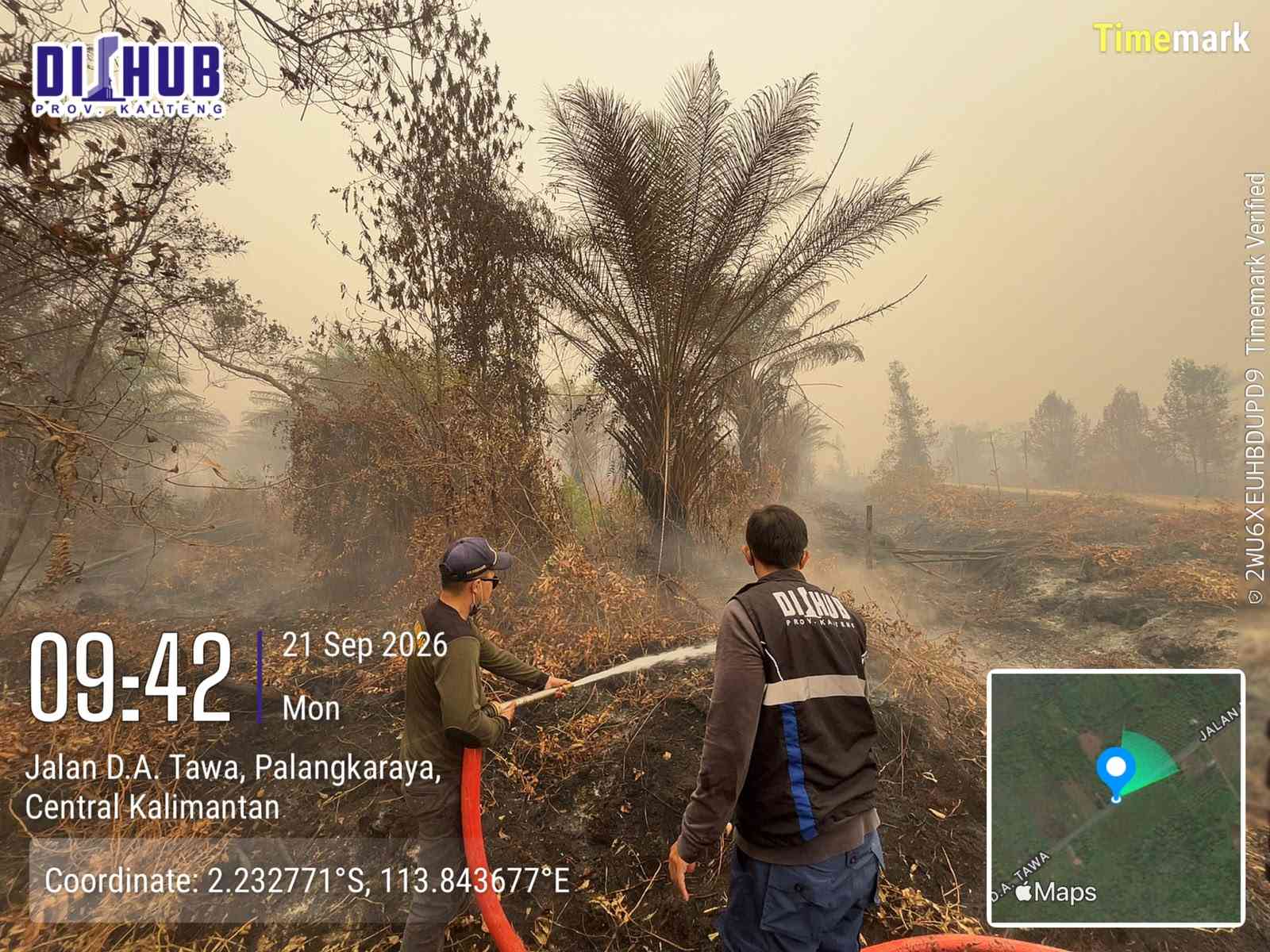 Pasukan Relawan ASN dalam Penanggulangan Kebakaran Hutan dan Lahan (Karhutla) serta Penanganan Kabut Asap