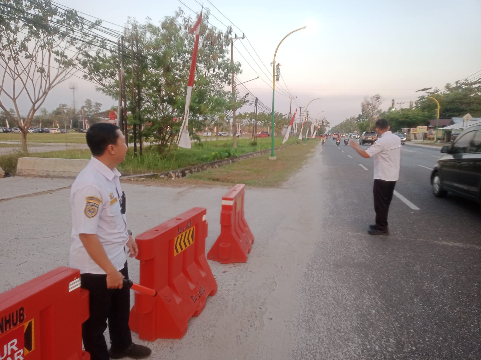 Gatur Lalin dalam rangka Mendukung Kelancaran Rakor Pemerintahan Desa/Kelurahan