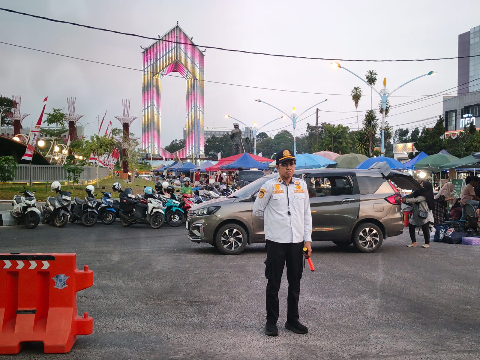 Gatur Lalin Rangkaian Kegiatan HUT RI Ke-81 & HUT Kodam Tambun Bungai Ke-1