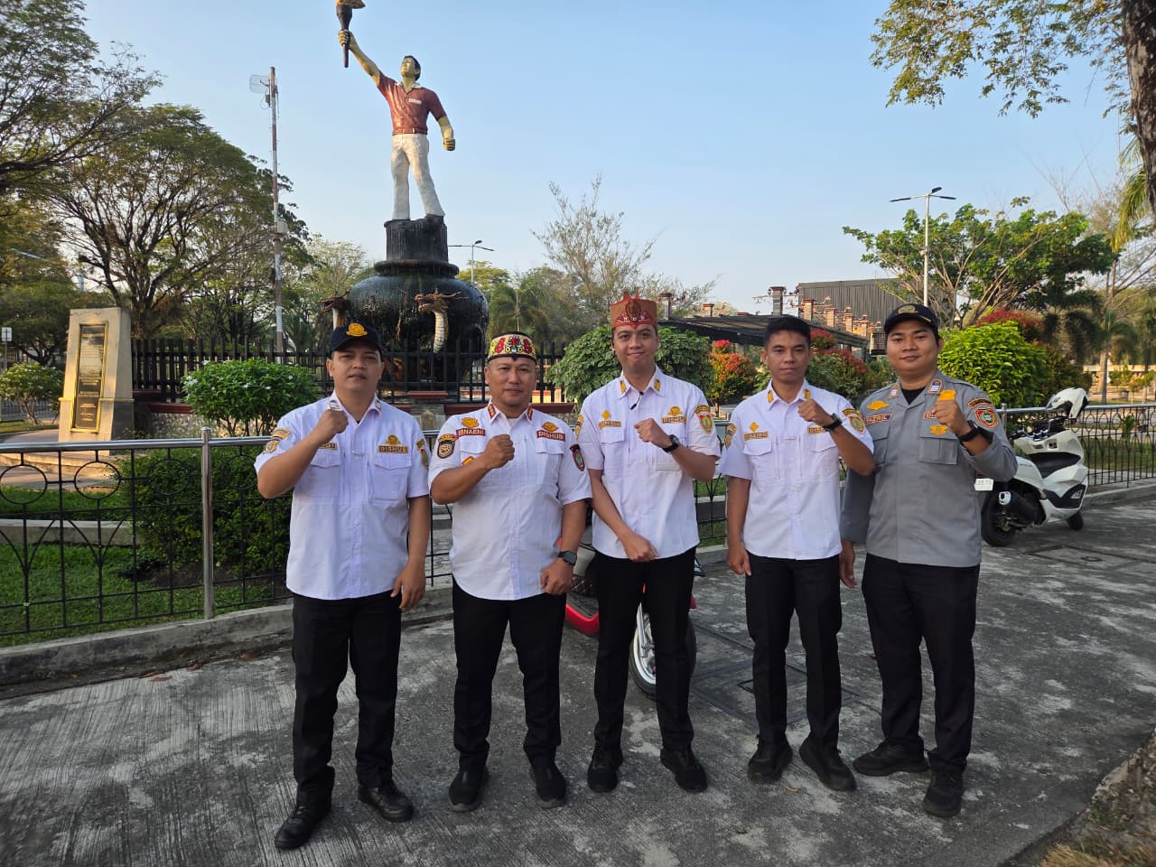 Gatur Lalin Rangkaian Kegiatan HUT RI Ke-81 & HUT Kodam Tambun Bungai Ke-1